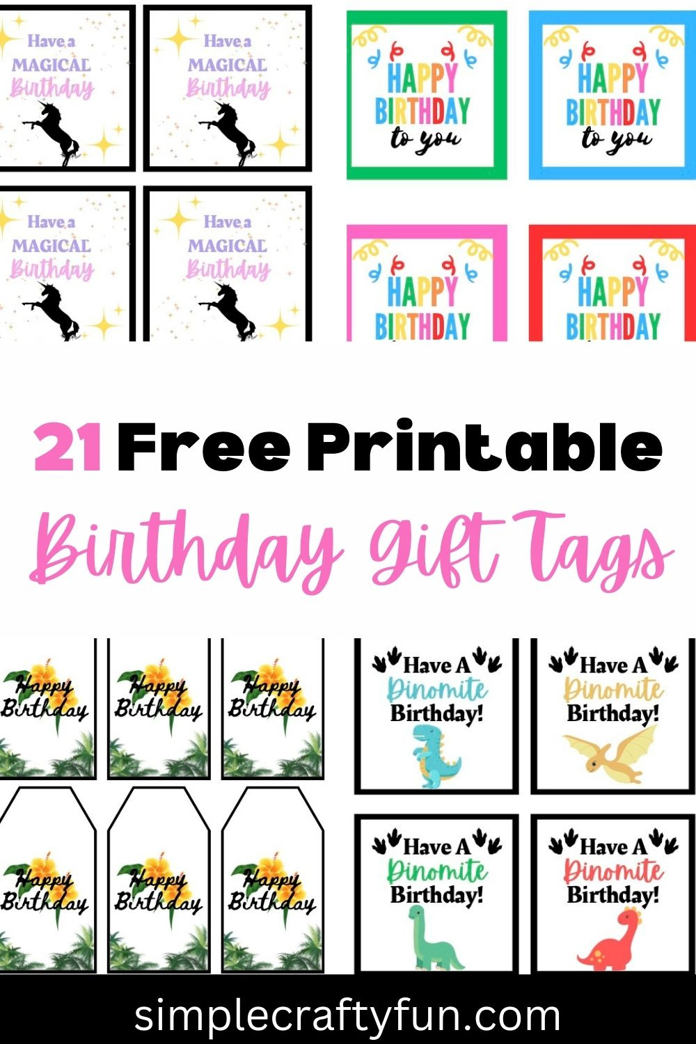 21 Free Printable Happy Birthday Gift Tags And Templates - for Gift Tag Template Editable Free