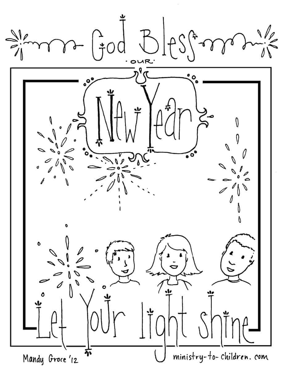 21 New Year'S Ideas For Children'S Ministry - Ministry To Children with New Years Sunday School Craft Printable