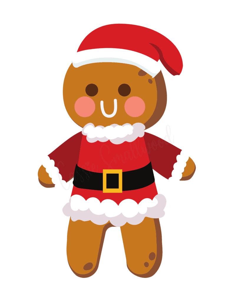 22 Adorable Gingerbread Man Templates - Cassie Smallwood in Christmas Gingerbread Man Printable