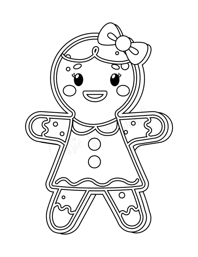 22 Adorable Gingerbread Man Templates - Cassie Smallwood inside Gingerbread Girl Cutout Printable