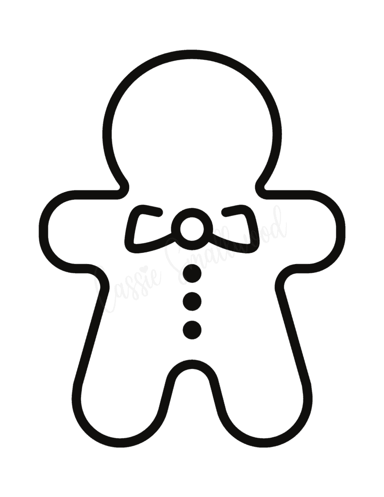 22 Adorable Gingerbread Man Templates - Cassie Smallwood pertaining to Gingerbread Face Stencil Printable