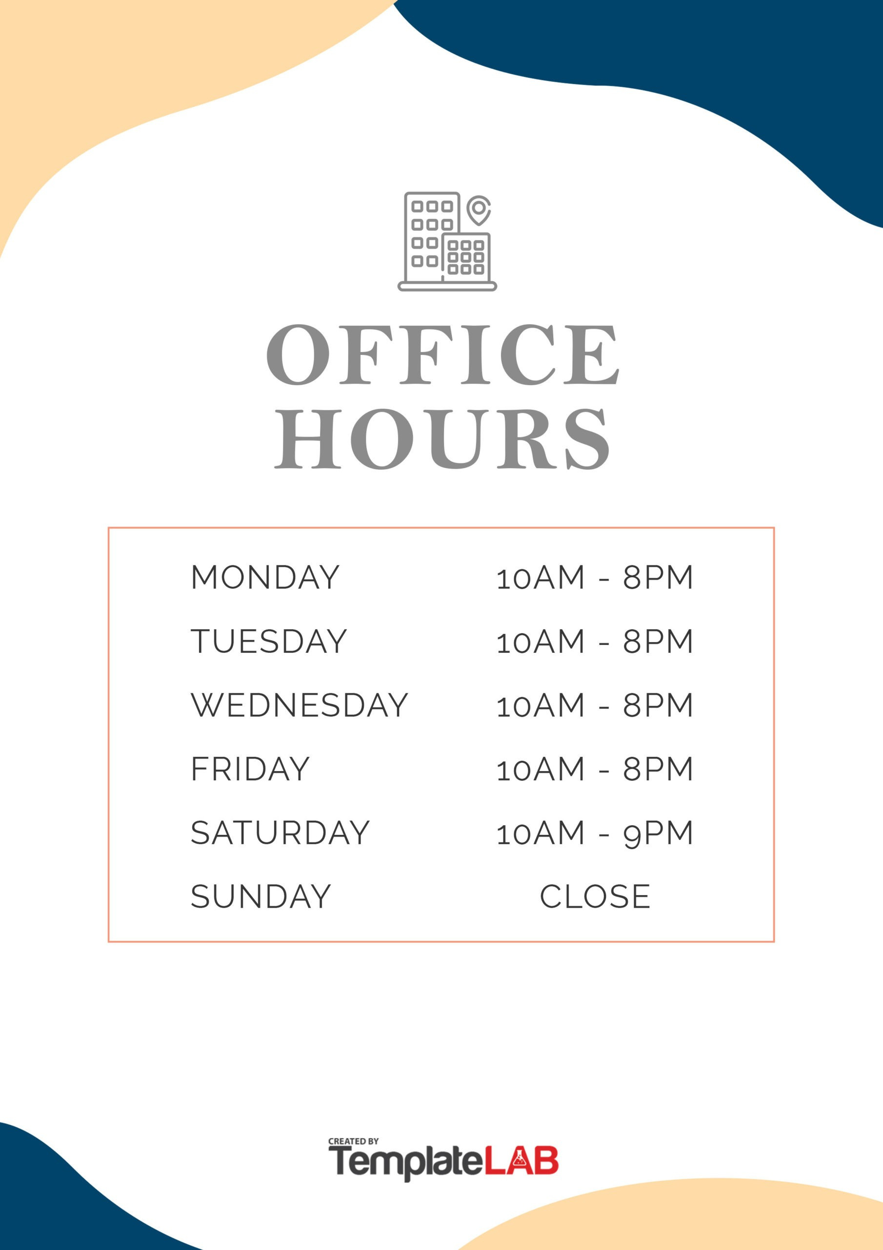 22 Printable Business Hours Templates (Word, Powerpoint, Pdf) regarding Free Printable Business Hours Sign Template