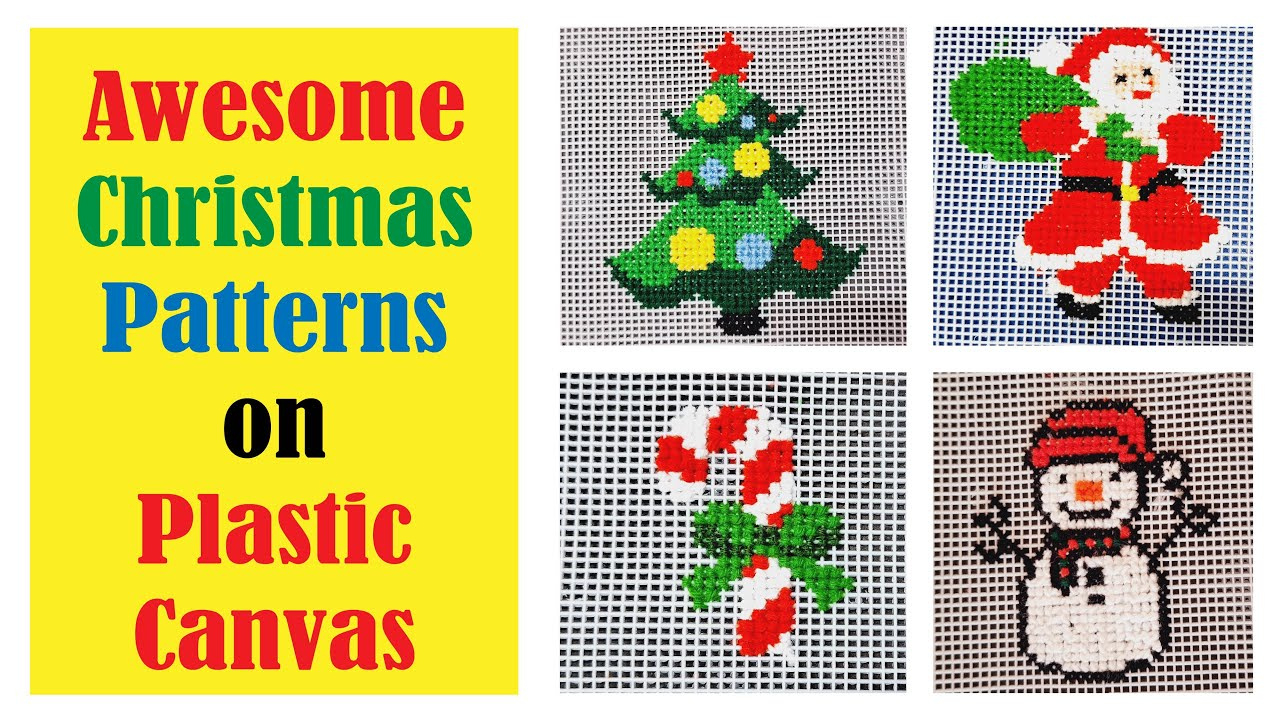 25+ Christmas Plastic Canvas Designs | @Craftstack for Free Printable Plastic Canvas Christmas Patterns