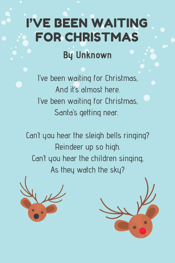 25 Christmas Poems For Kids: Funny & Festive Poems 🎄 throughout Christmas Poems Short Printable