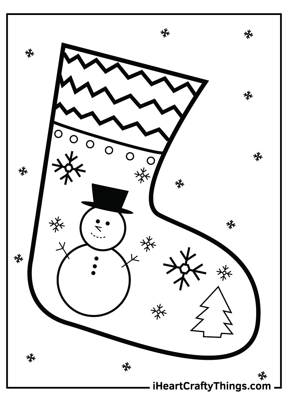 25 Christmas Stocking Coloring Pages (100% Free Printables) inside Printable Christmas Stockings to Color