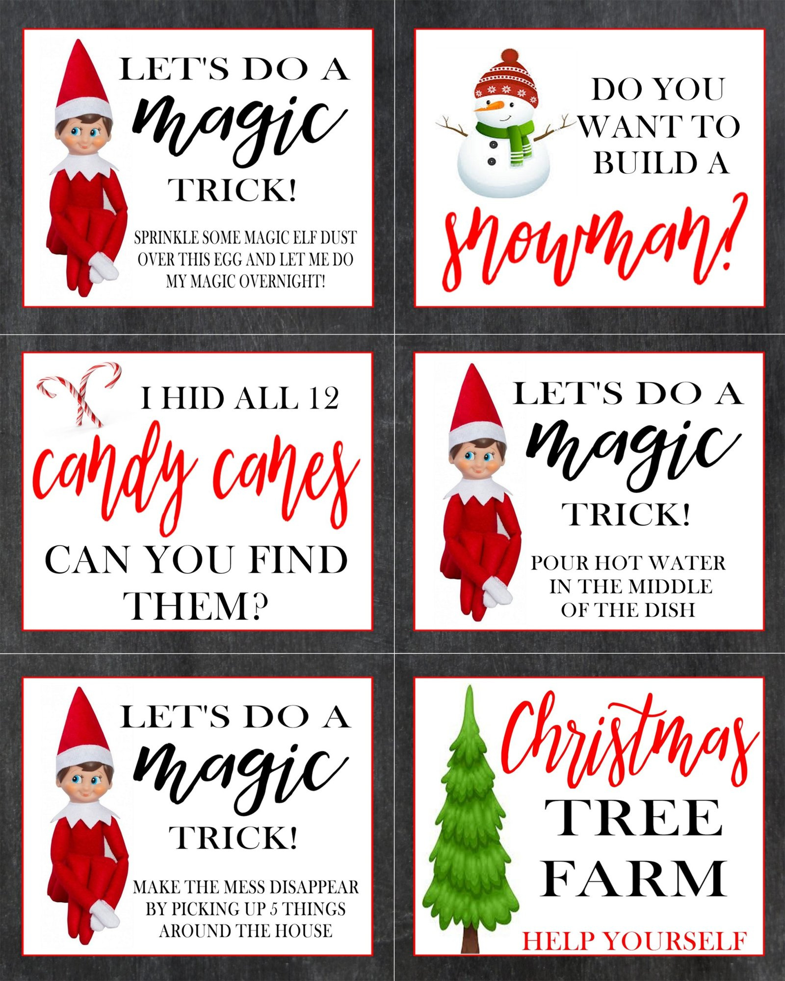 25 Easy Elf On The Shelf Ideas within Printable Elf on the Shelf Activities