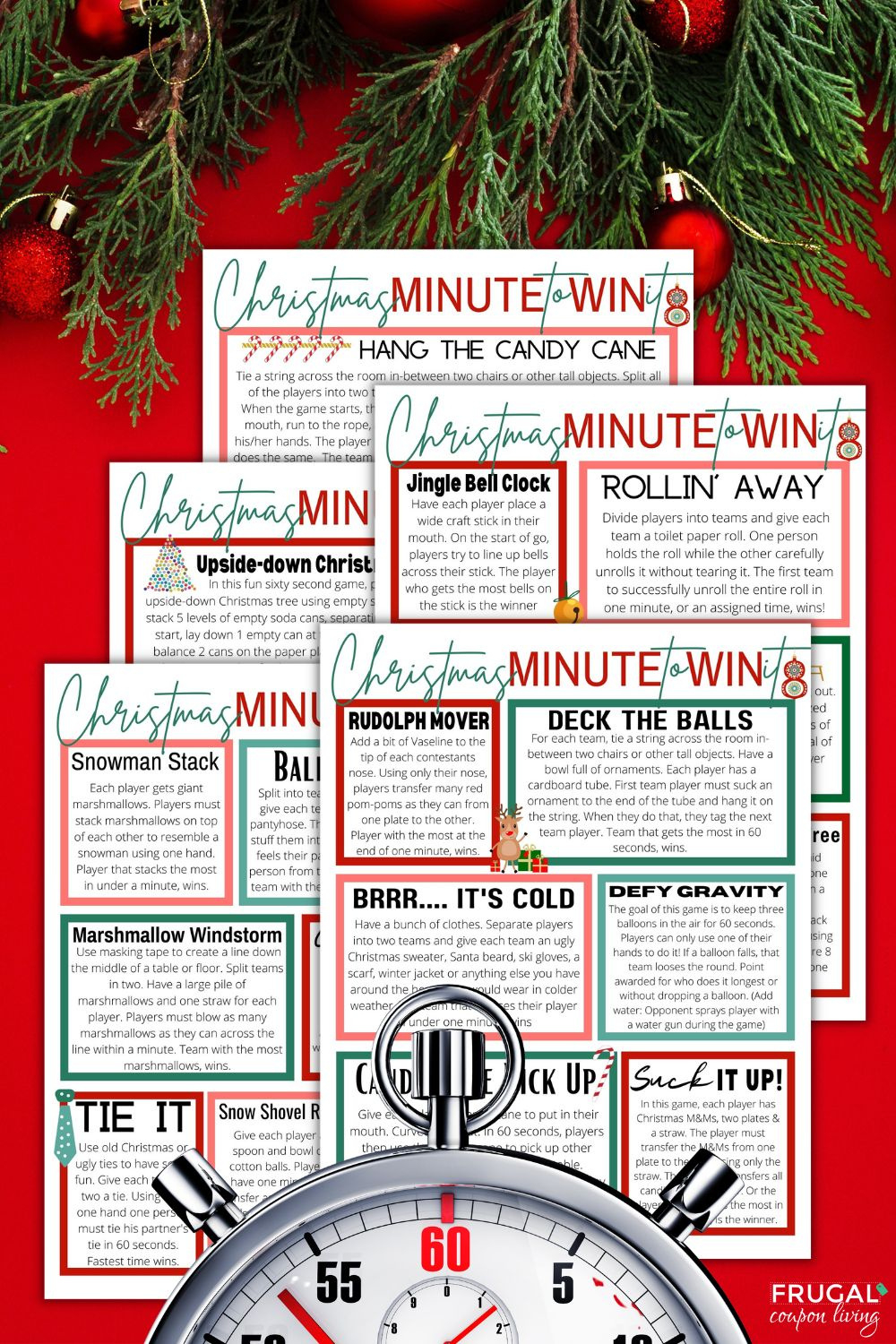 25 Of The Best Christmas Minute To Win It Games For All Ages throughout 17 Quick Minute to Win It Christmas Games Printable