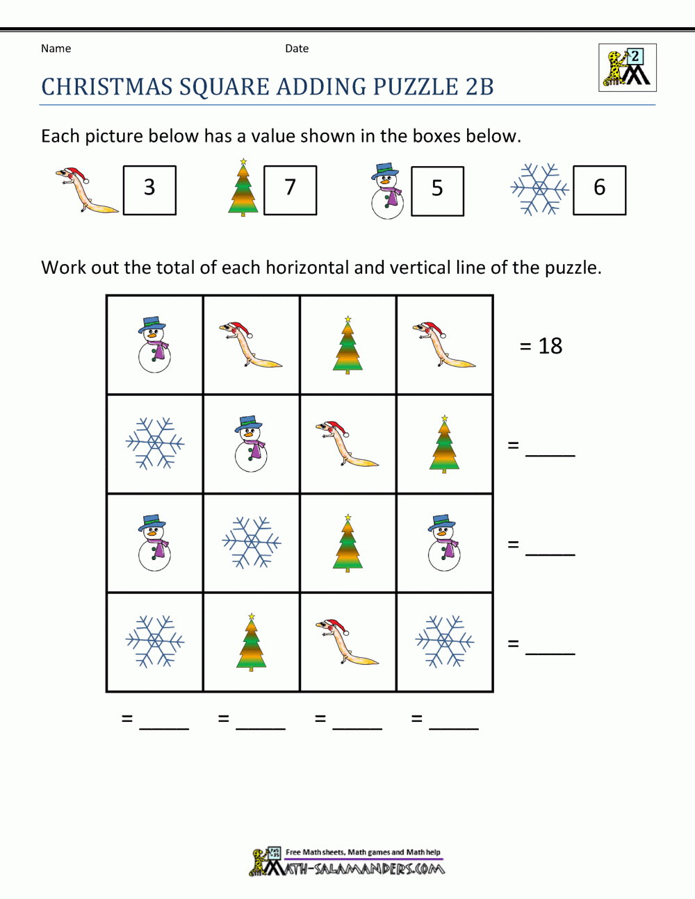 2Nd Grade Christmas Math Worksheets regarding 2Nd Grade Christmas Math Worksheets Free