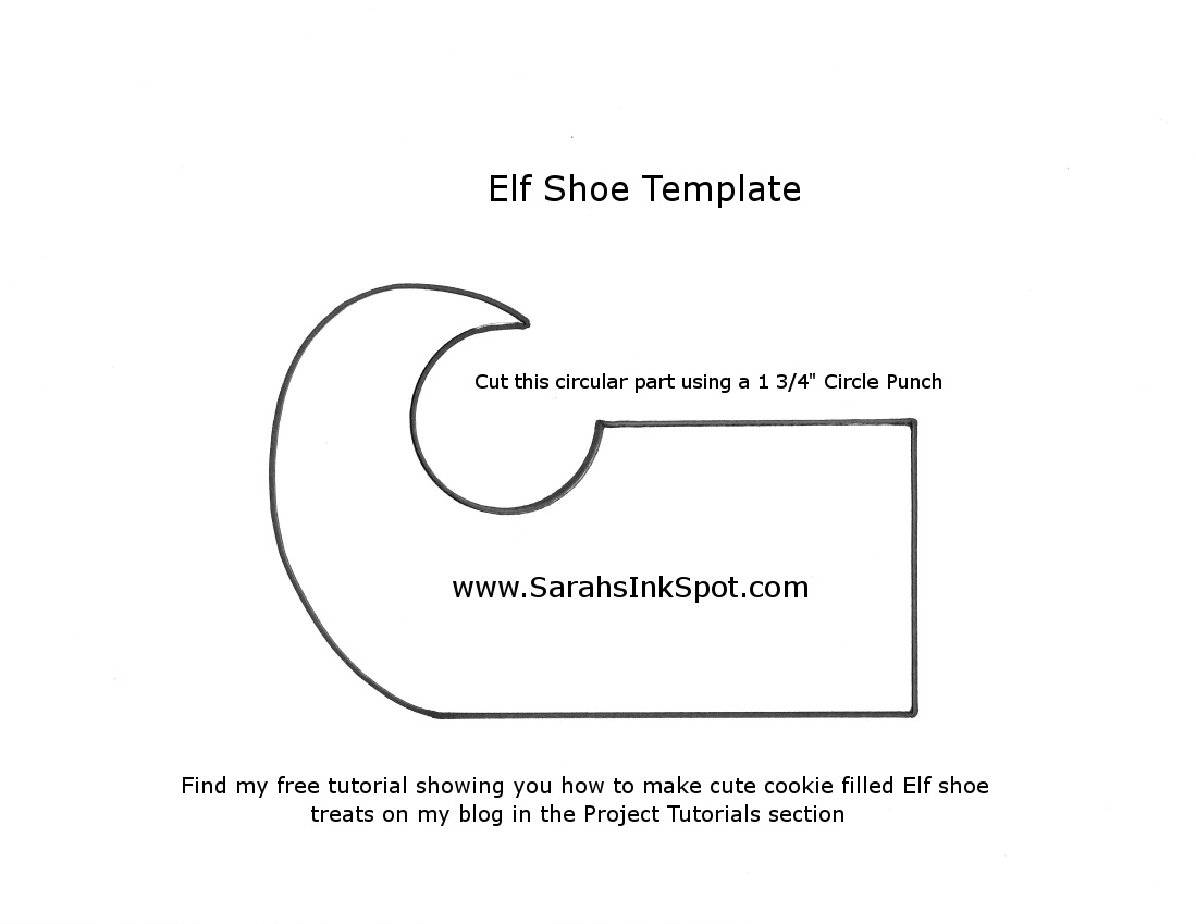 3-D Thursday Is Here With My Elf Shoe Cookie Treat Holder throughout Elf Shoe Template Printable