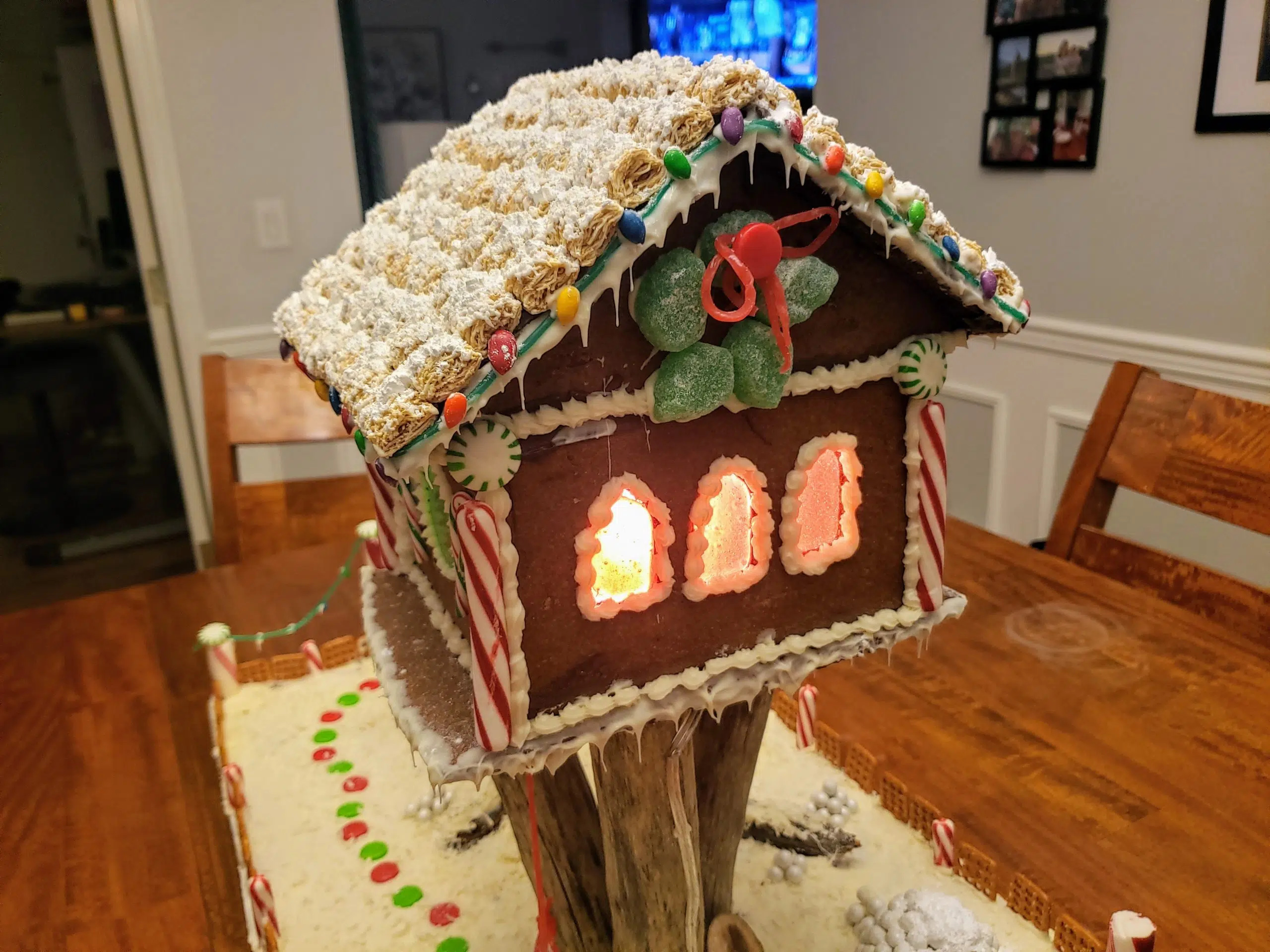 3 Ways To Make Gingerbread House Windows – No Candy Thermometer inside Gingerbread House Window Template