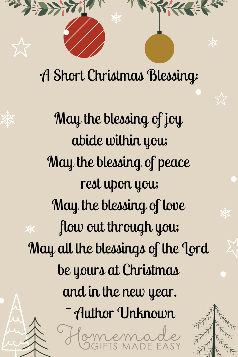30+ Best Christmas Prayers &amp;amp; Blessings For Family And Friends for A Christmas Prayer Poem Printable