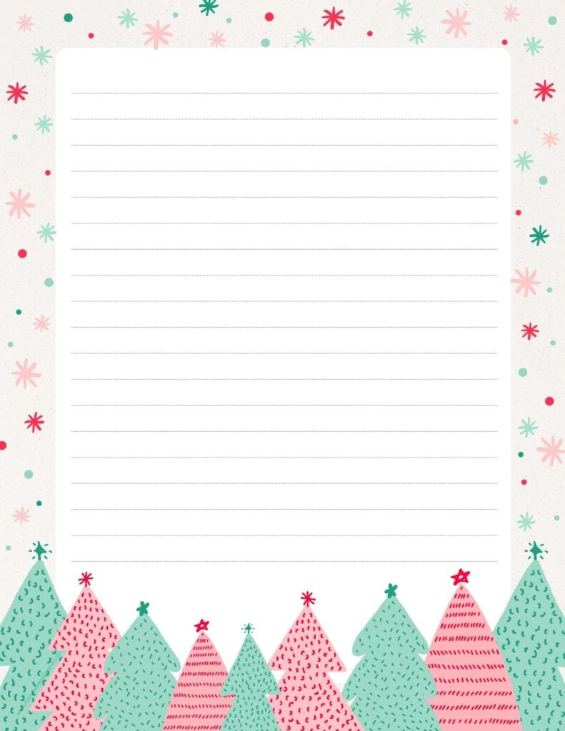 30+ Free Printable Christmas Border Printable Templates - The for Free Christmas Stationery Printable Templates