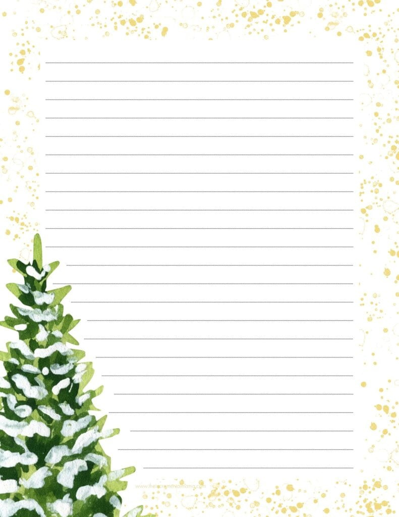 30+ Free Printable Christmas Border Printable Templates - The intended for Christmas Letter Writing Paper Printable
