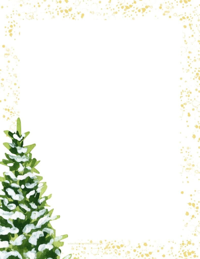 30+ Free Printable Christmas Border Printable Templates - The within Free Christmas Stationery Printable