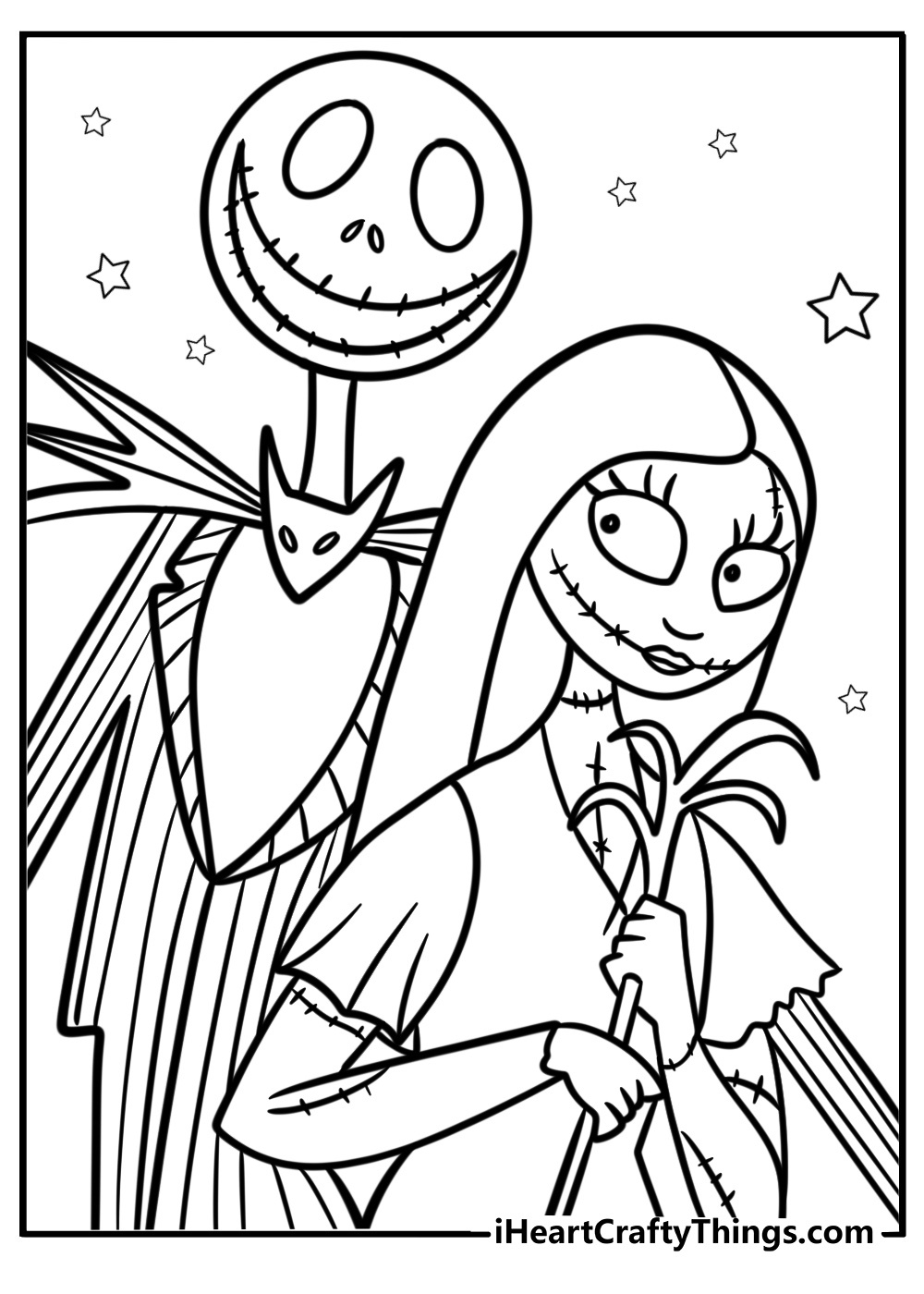 30 Nightmare Before Christmas Coloring Pages (Free To Print) pertaining to Nightmare Before Christmas Printables