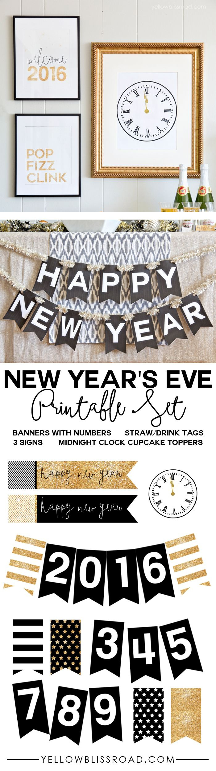 340 10,9,8,7,6,5,4,3,2,1. Happy New Year! Ideas | New Years Eve inside Free Printable Happy New Year Signs