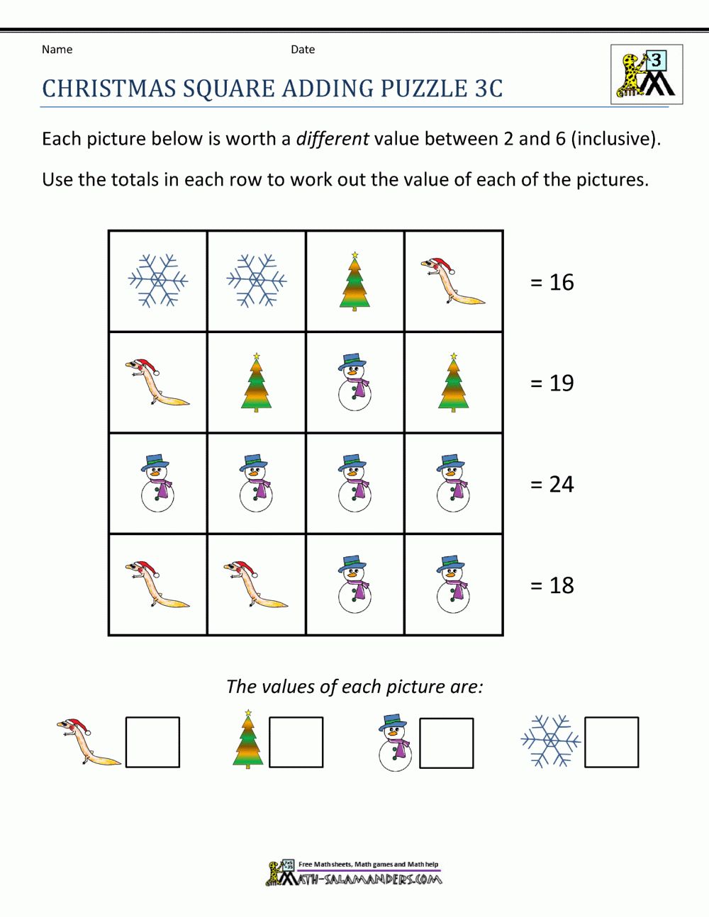 3Rd Grade Christmas Math Worksheets intended for Christmas 3Rd Grade Worksheets