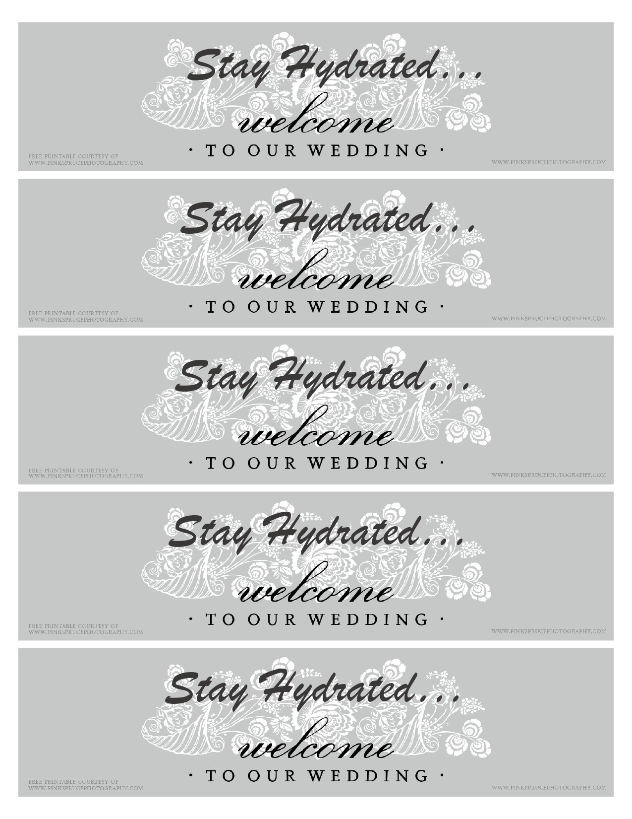 40 Editable Water Bottle Label Templates (100% Free) with Free Printable Bottle Labels Template