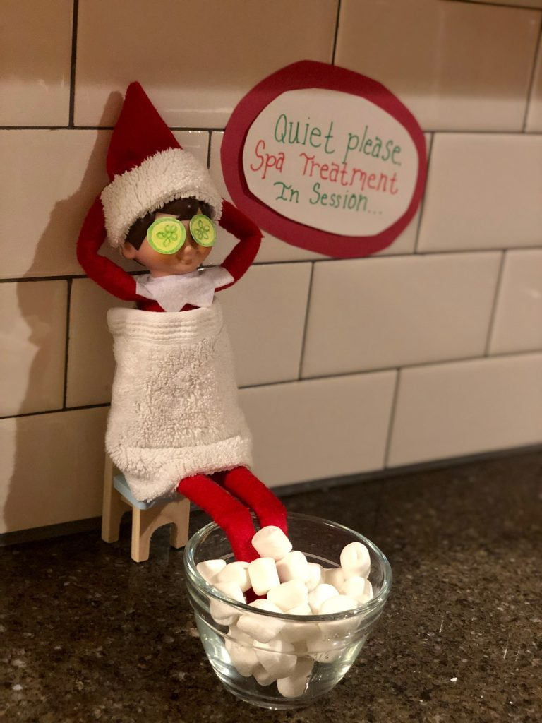 40 Simple & Unique Elf On The Shelf Ideas pertaining to Elf on the Shelf Spa Day Printable