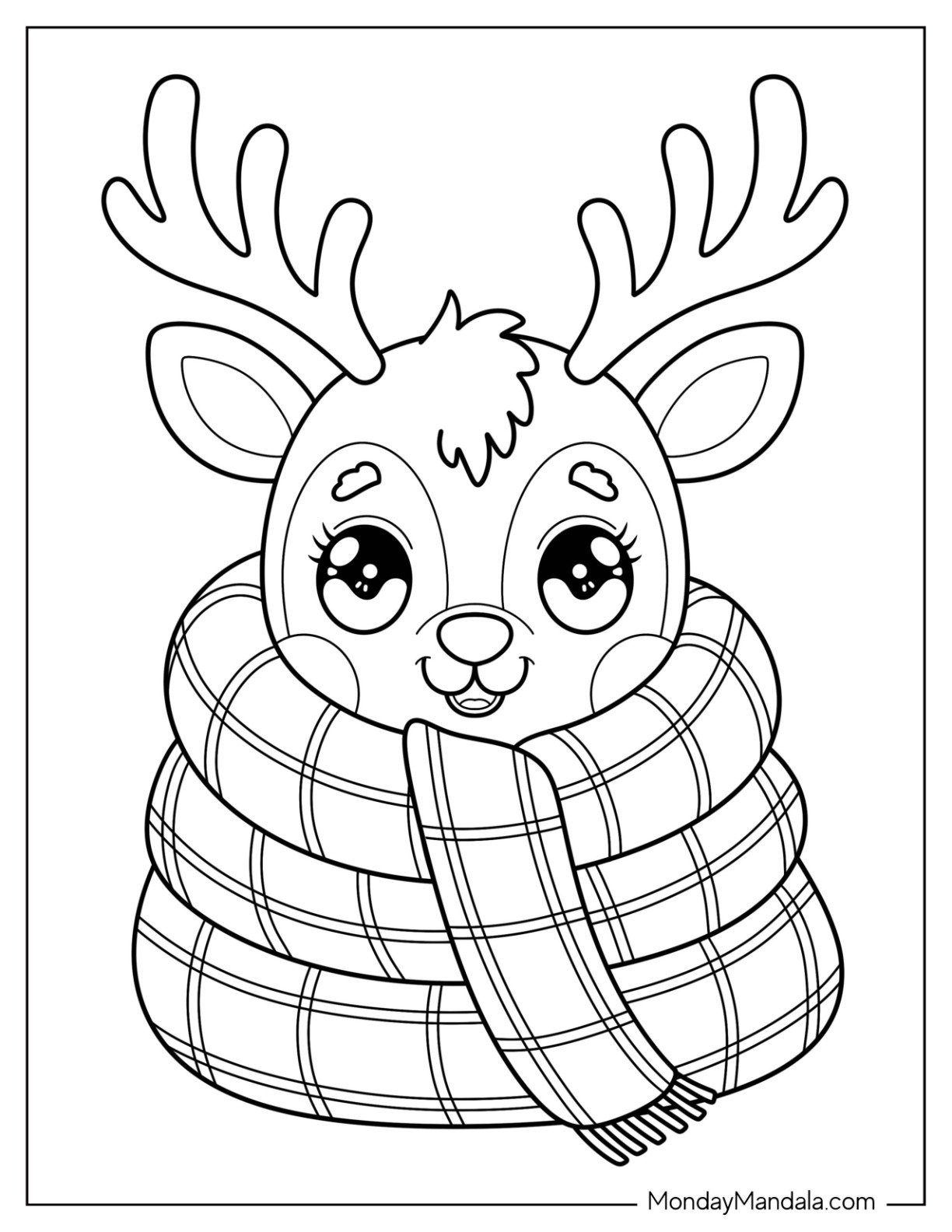 42 Reindeer Coloring Pages (Free Pdf Printables) throughout Baby Reindeer Printable