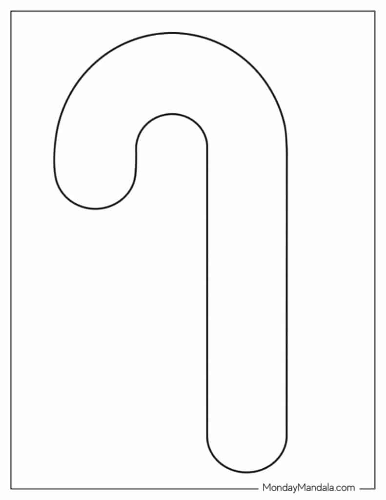 44 Candy Cane Templates (Free Pdf Printables) in Candy Cane Template Printable