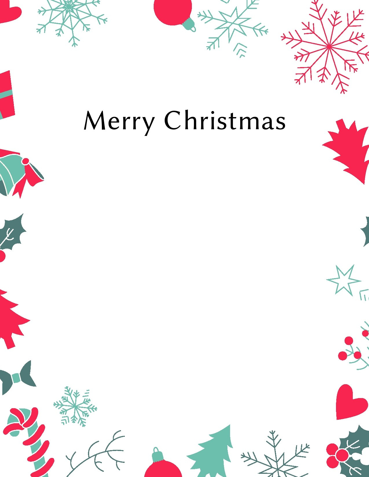 45 Printable Christmas Letter Templates [100% Free] ᐅ Templatelab in Christmas Letter Template Printable Free