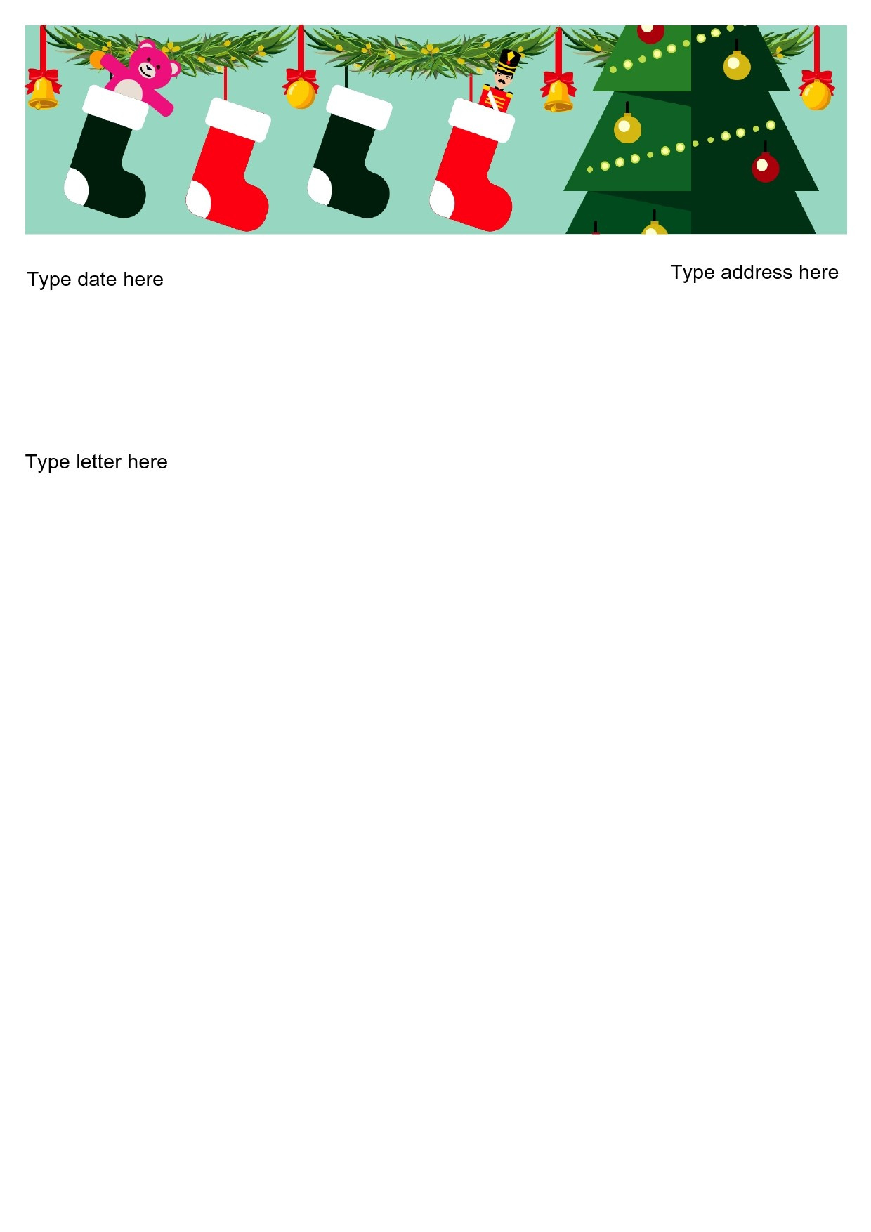 45 Printable Christmas Letter Templates [100% Free] ᐅ Templatelab with Free Christmas Holiday Letter Templates