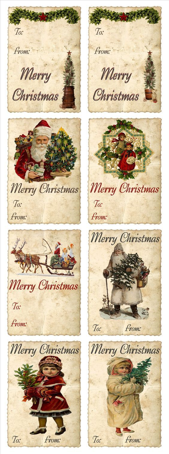 47 Free Printable Christmas Gift Tags (That You Can Edit And for Christmas Card Tag Printable