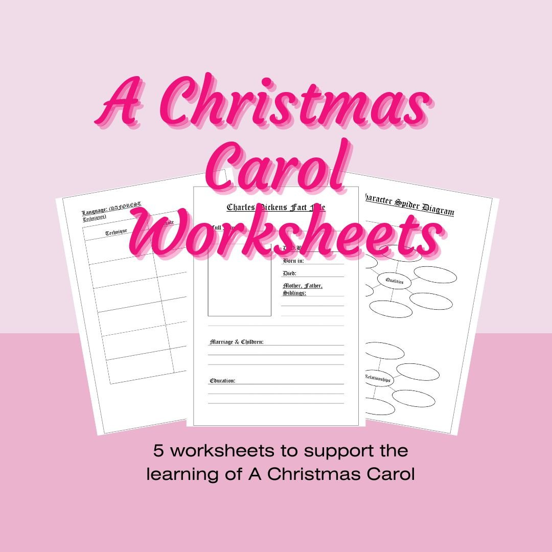 5 Christmas Carol Worksheets To Aid Student Study for A Christmas Carol Free Worksheets