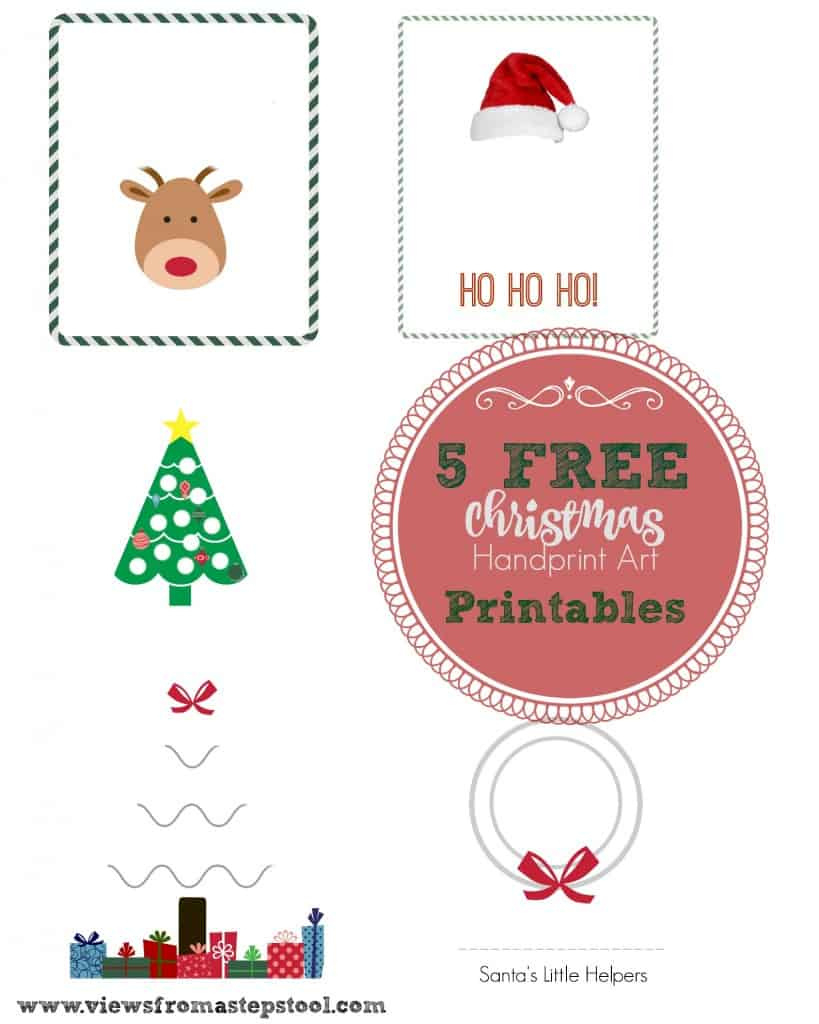 5 Christmas Handprint Art Templates For Gifting, Decor Or Fun! with regard to Free Printable Christmas Handprint Template