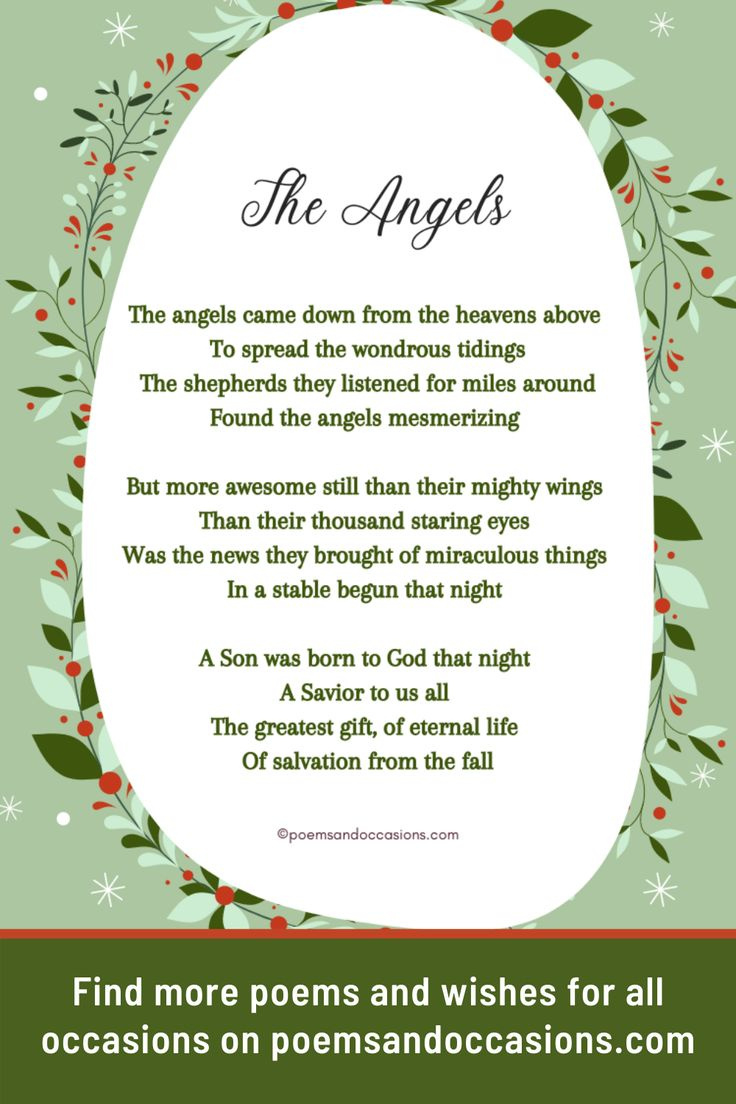 5 Short And Sweet Religious Christmas Poems for Free Printable Christian Christmas Poems