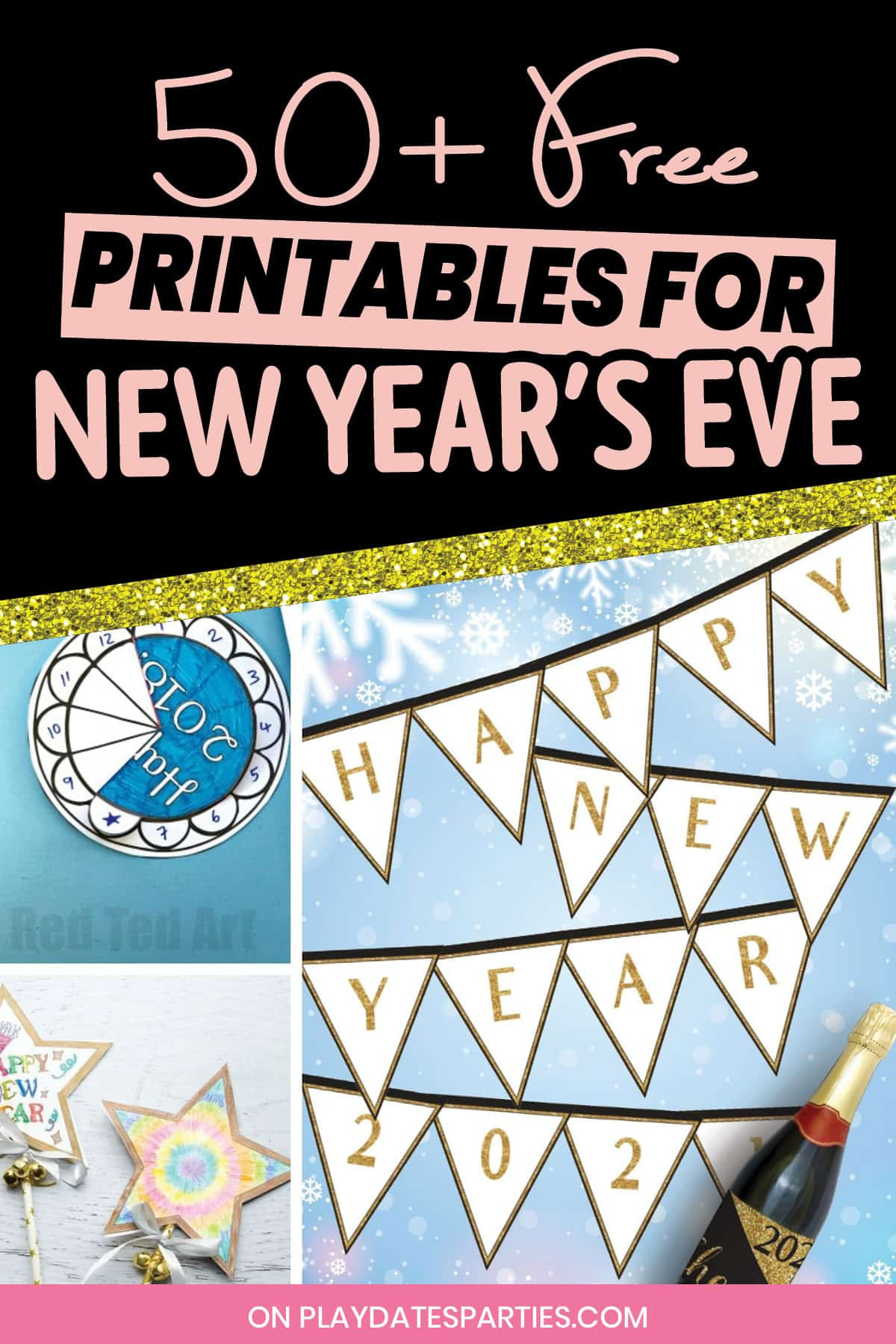 50+ Free New Year&amp;#039;S Eve Printables To Ring In 2021 in New Year Printables