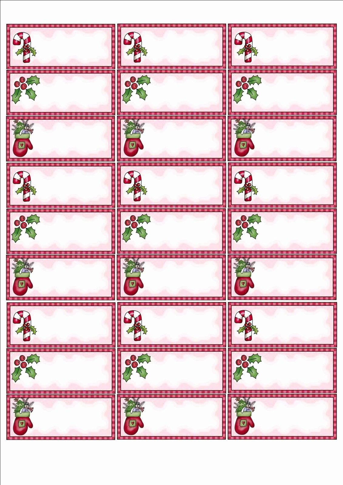 50 Free Printable Christmas Mailing Labels - Worksheets Library within Christmas Address Label Template Free Download