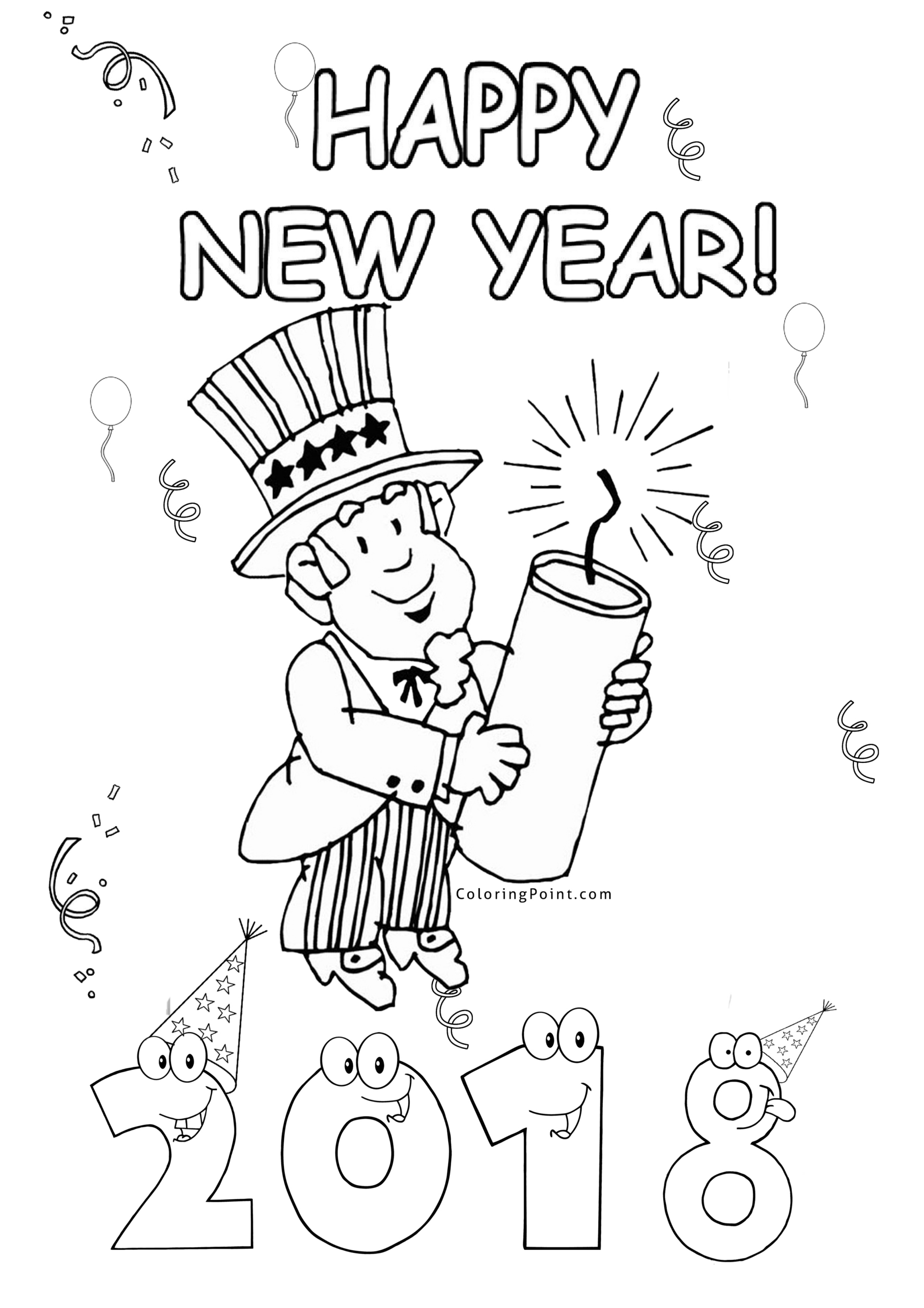 54 New Year Coloring And Activity Pages Ideas To Save Today | New inside New Year Color Pages Printable