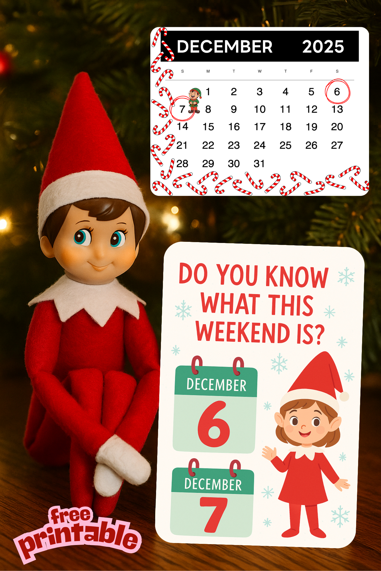 6 7 Elf Weekend Printable - A Sparkle Of Genius pertaining to Elf On The Shelf Calendar 2025 Printable Free