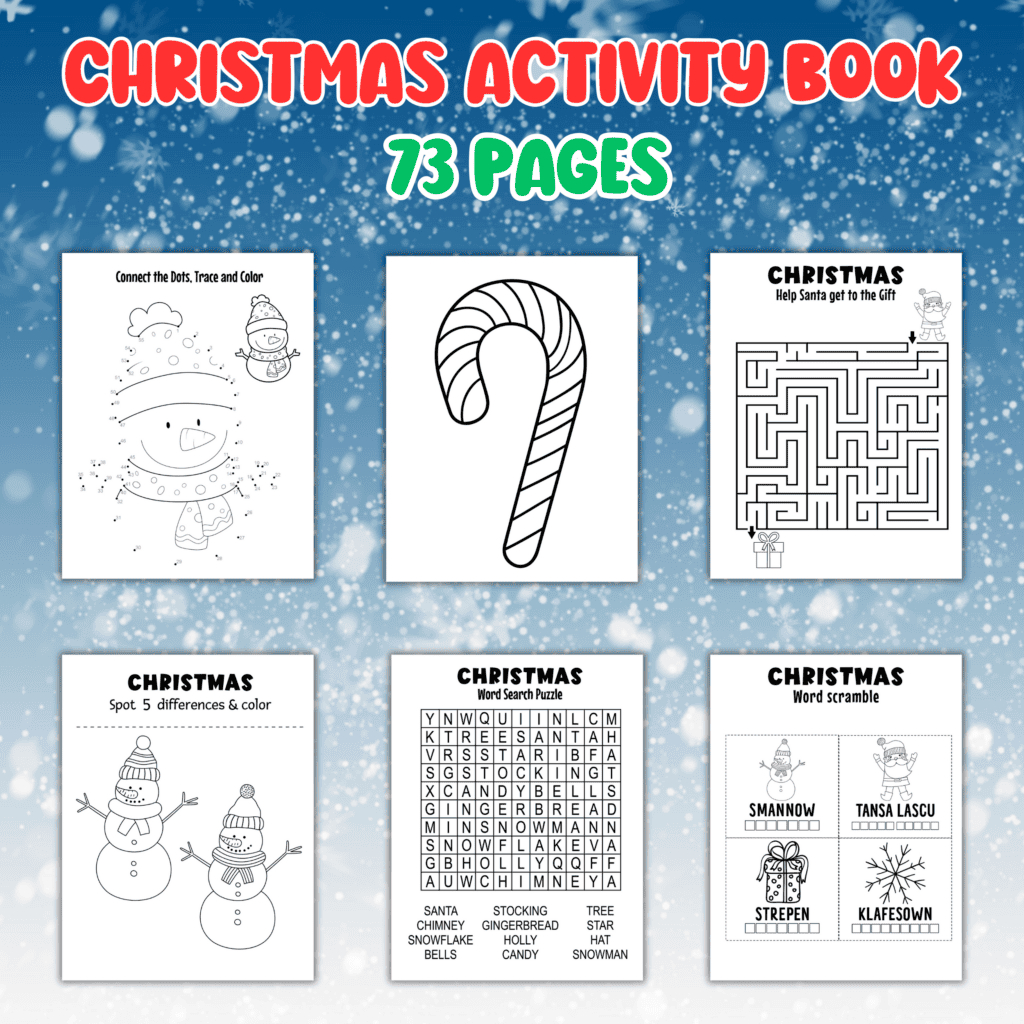 6 Fun Christmas Word Search Free Printables - Cassie Smallwood intended for Christmas Games Puzzles Printable