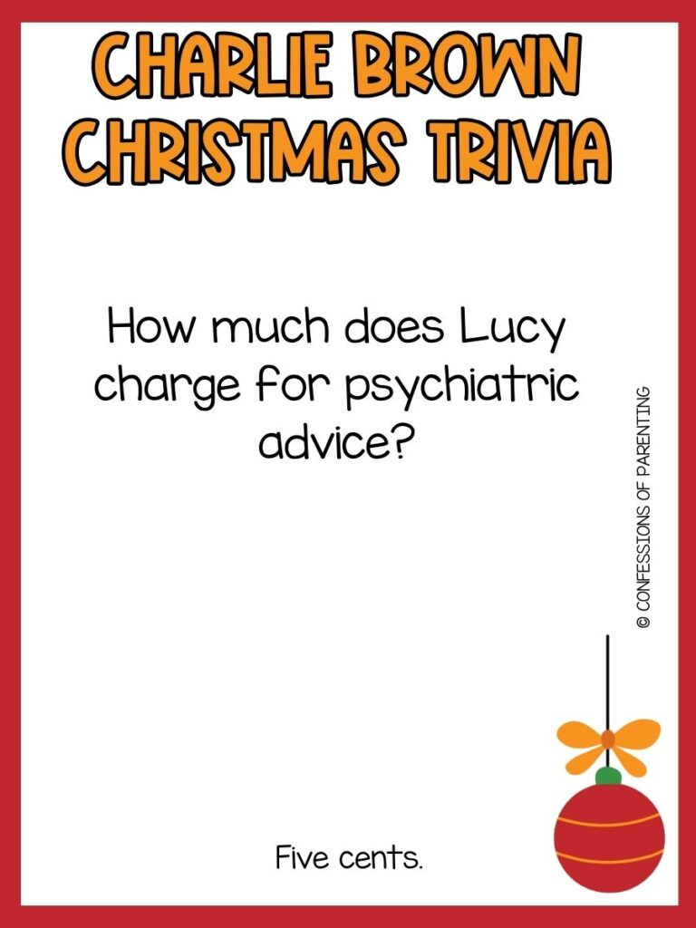 60+ Best Charlie Brown Christmas Trivia Questions pertaining to Charlie Brown Christmas Trivia Printable