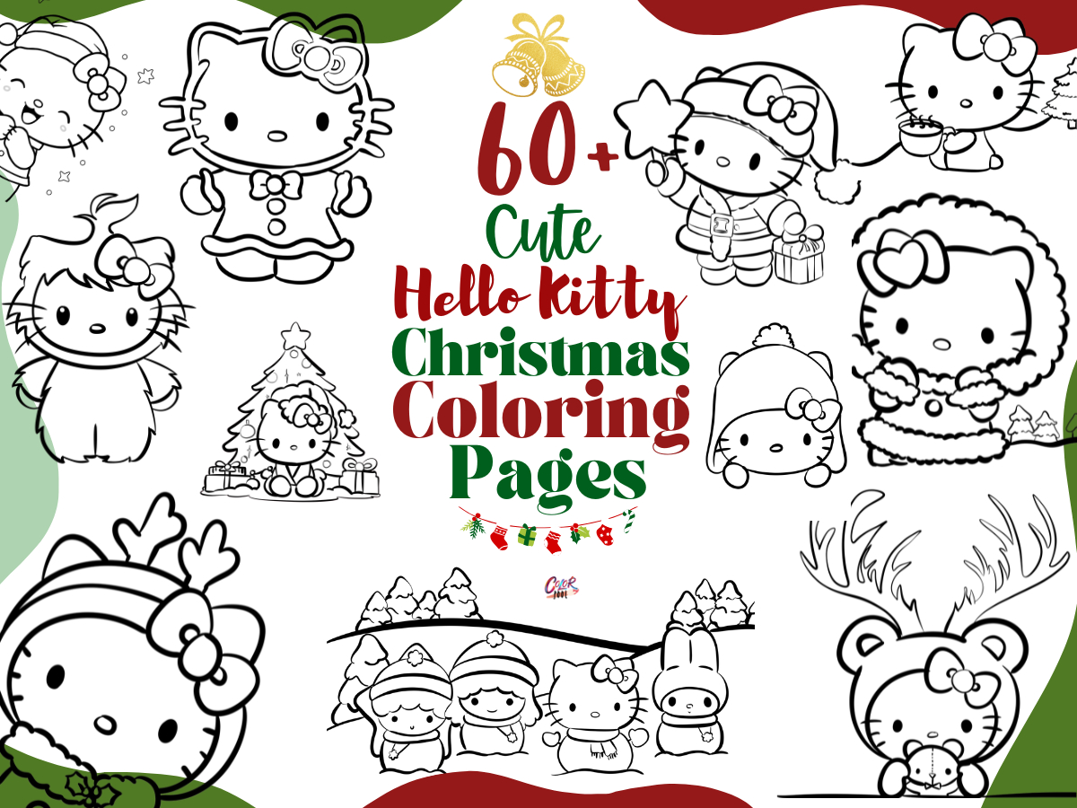 60+ Hello Kitty Christmas Coloring Pages (Free Pdf Printables) pertaining to Printable Hello Kitty Christmas