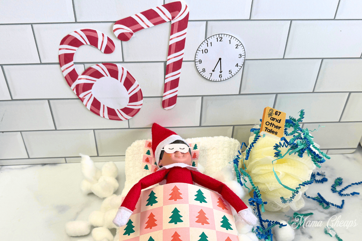 67 Elf Break Scene And Printables - Mama Cheaps® throughout Printable Elf on the Shelf 67