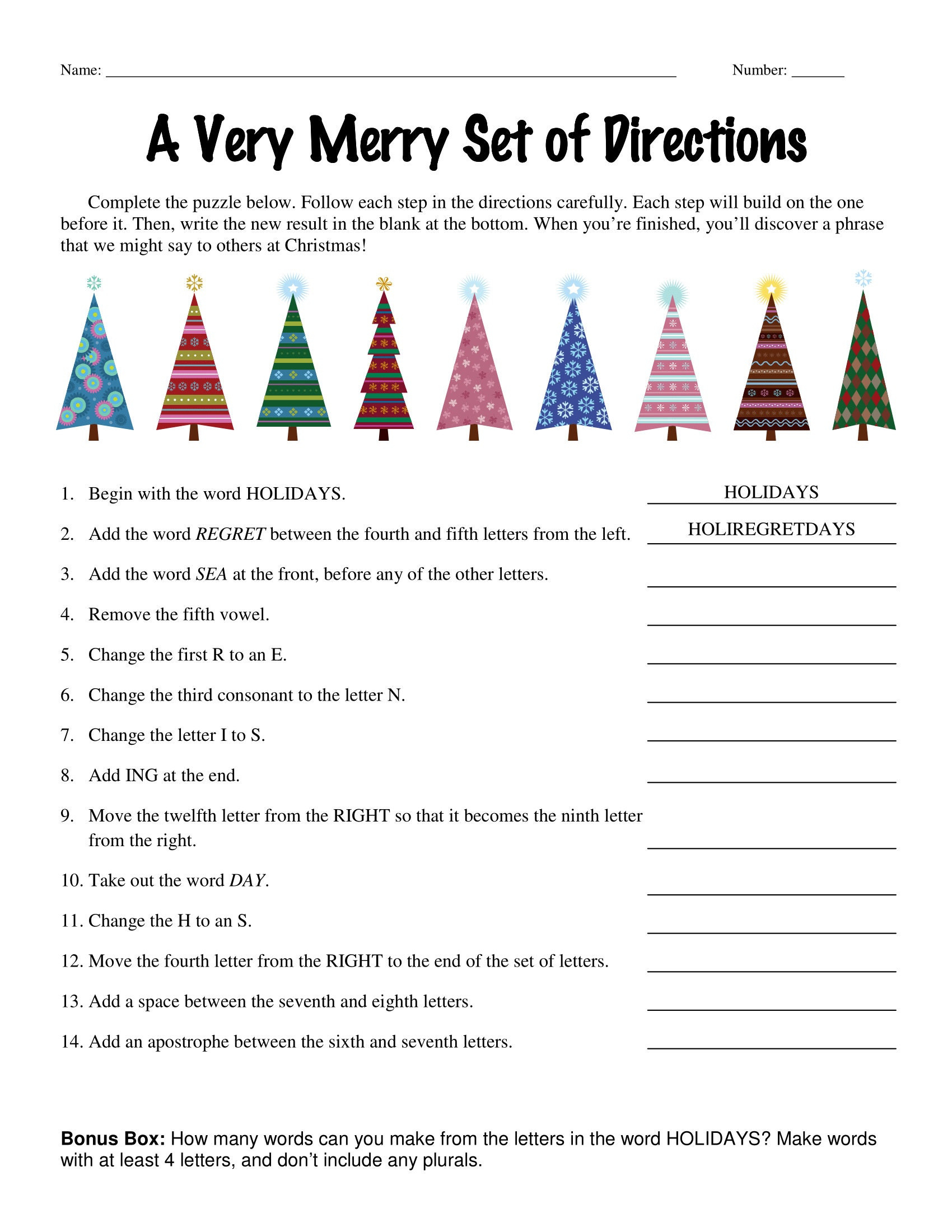6Th Grade, 7Th Grade, 8Th Grade Christmas Riddle Worksheets, Middle School Follow Directions, Homeschool Teenagers with 6th Grade Christmas Worksheets