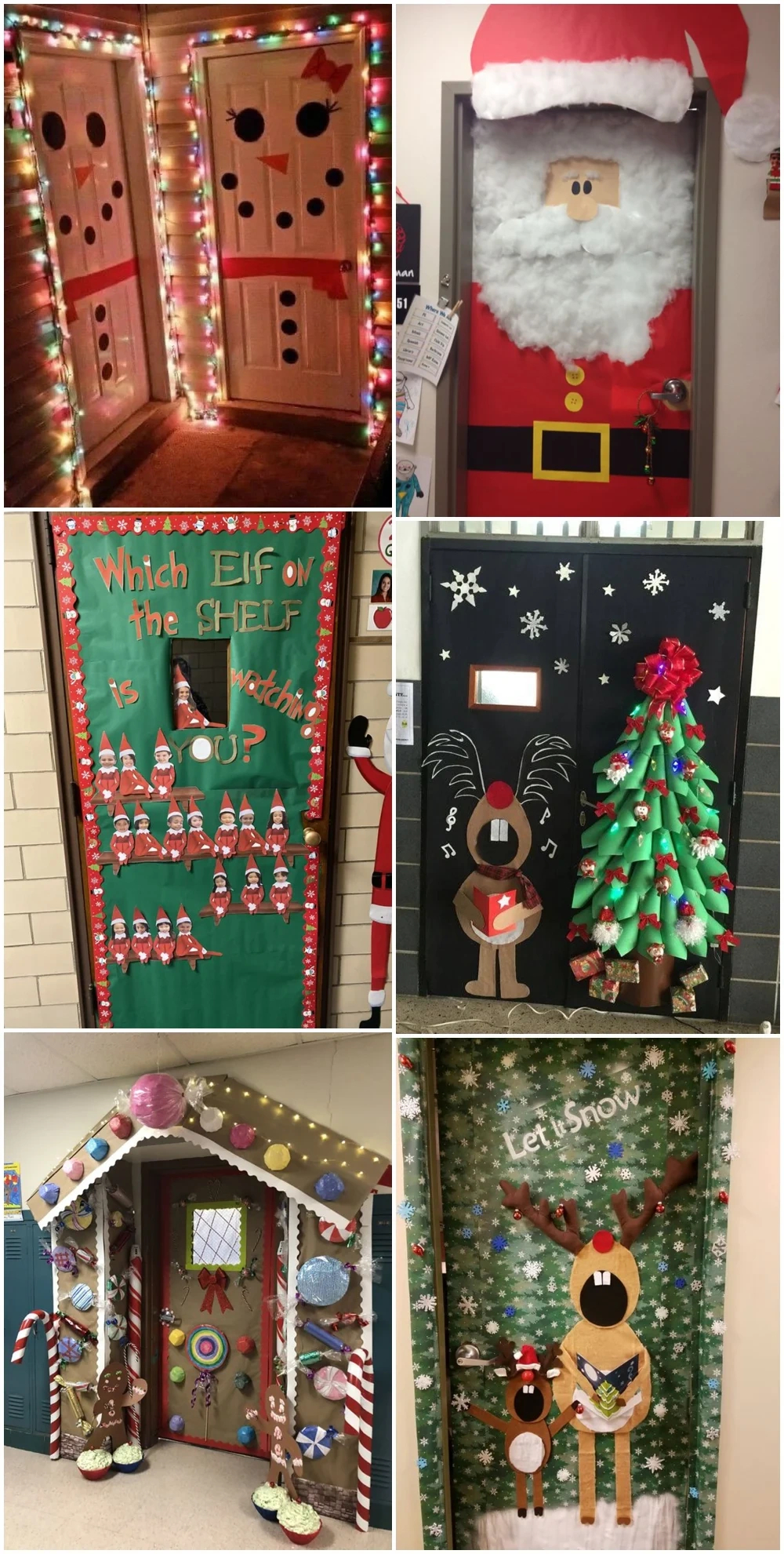 7 Festive Christmas Winter Classroom Door Ideas within Printable Door Decorations For Christmas