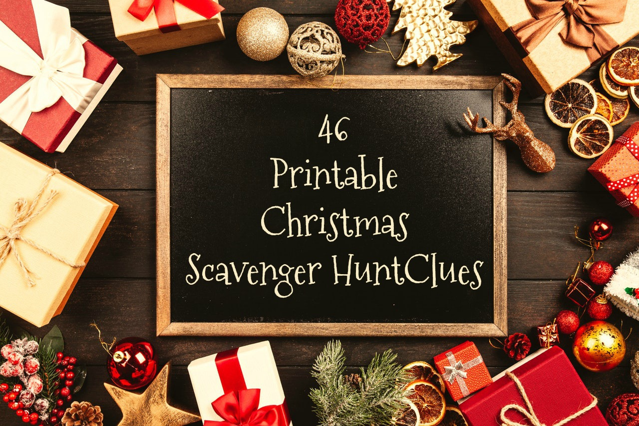 70 Printable Christmas Scavenger Hunt Clues inside 70 Printable Christmas Scavenger Hunt Clues
