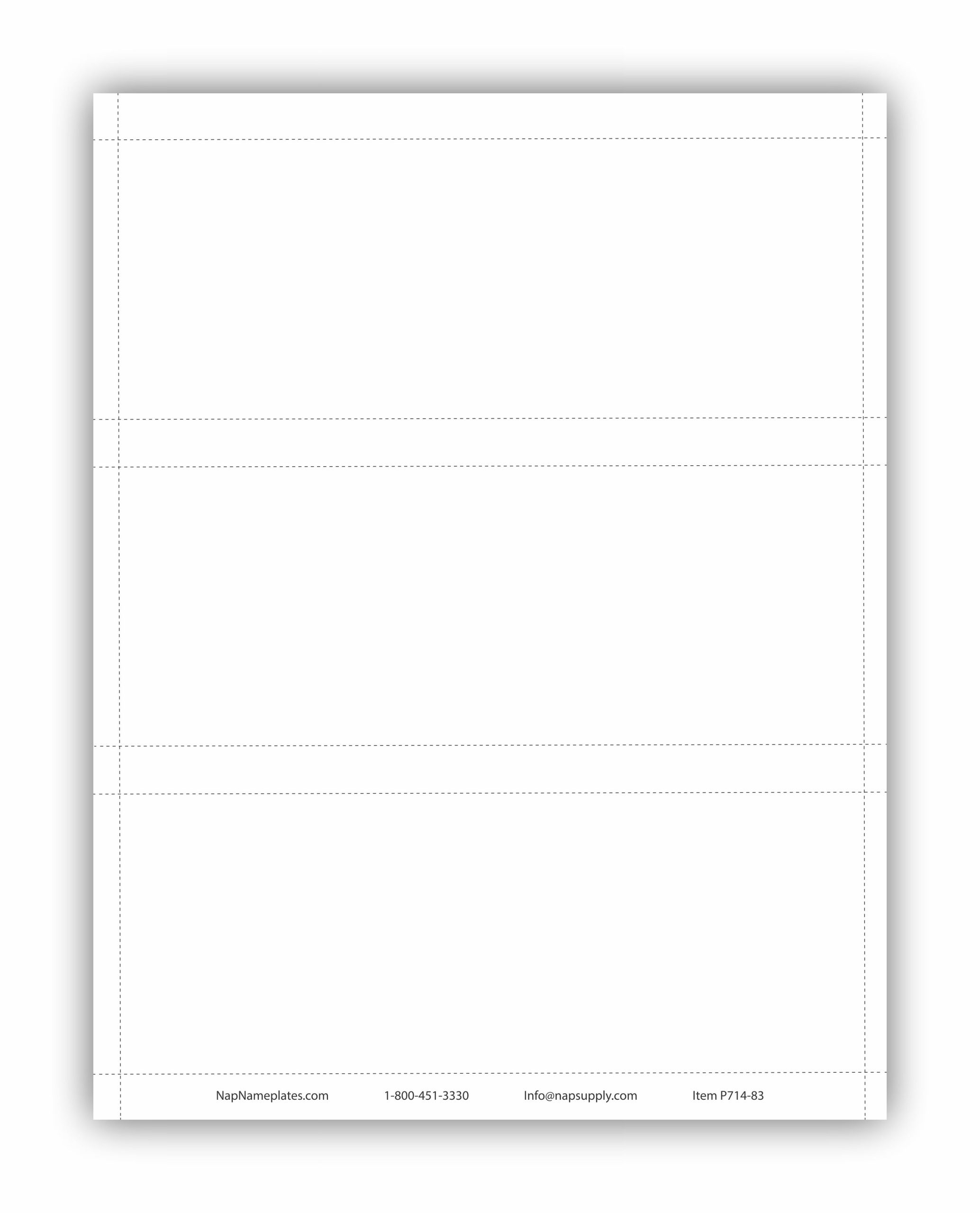 8X3 Printable Paper Name Plates For Offices - Napnameplates throughout Free Printable Door Name Plate Template