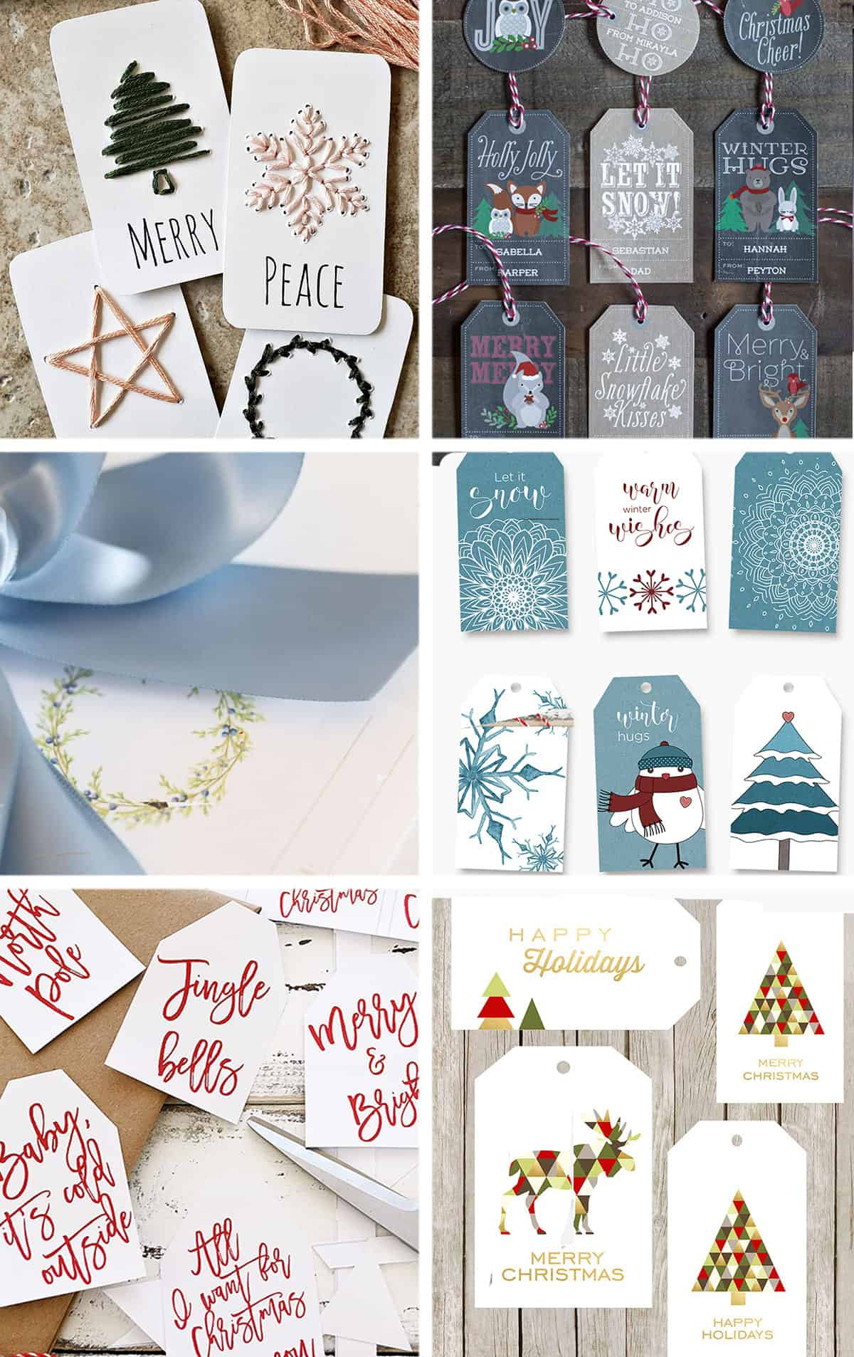 90+ Free Printable Rustic Christmas Tags For Gifts • Craving Some pertaining to Christmas Card Toppers Free Printable