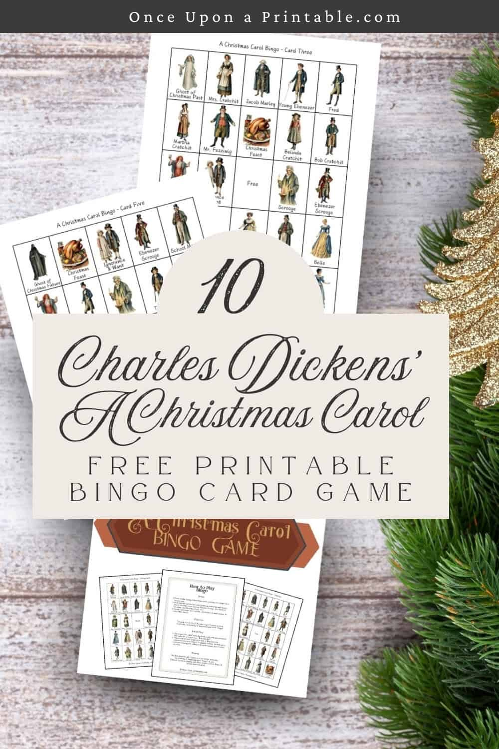 A Christmas Carol Bingo Game (Free Printables) - Once Upon A Printable throughout Christmas Carol Bingo Free Printable