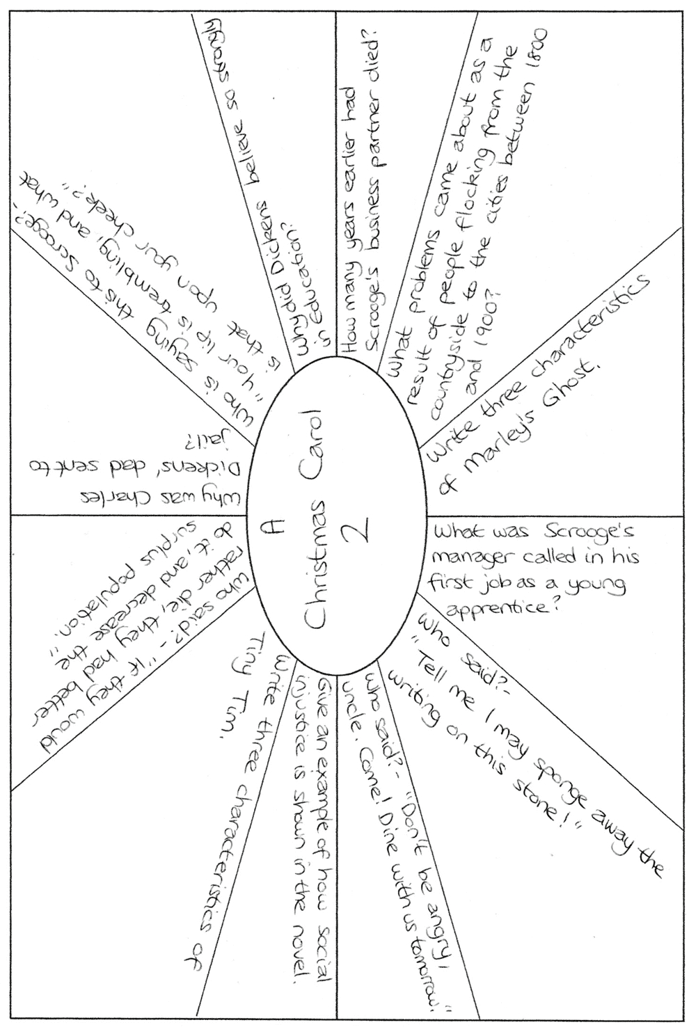 A Christmas Carol Revision Clock Worksheets regarding A Christmas Carol Worksheets Printable