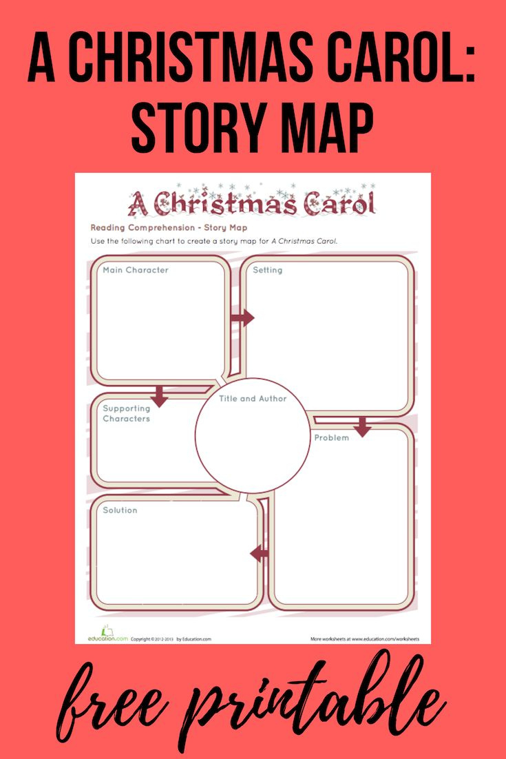 A Christmas Carol: Story Map | Worksheet | Education throughout A Christmas Carol Story Printable