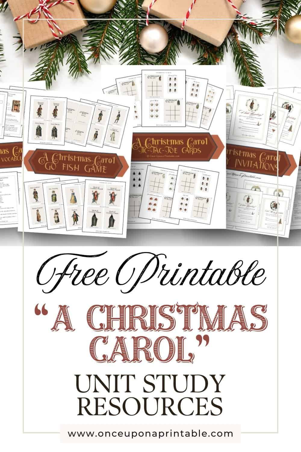 A Christmas Carol Unit Study (Free Printable Resources) - Once in A Christmas Carol Free Printable
