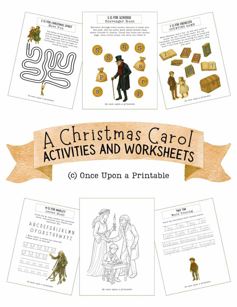 A Christmas Carol Worksheets (Free Printables) - Once Upon A Printable intended for A Christmas Carol Free Worksheets