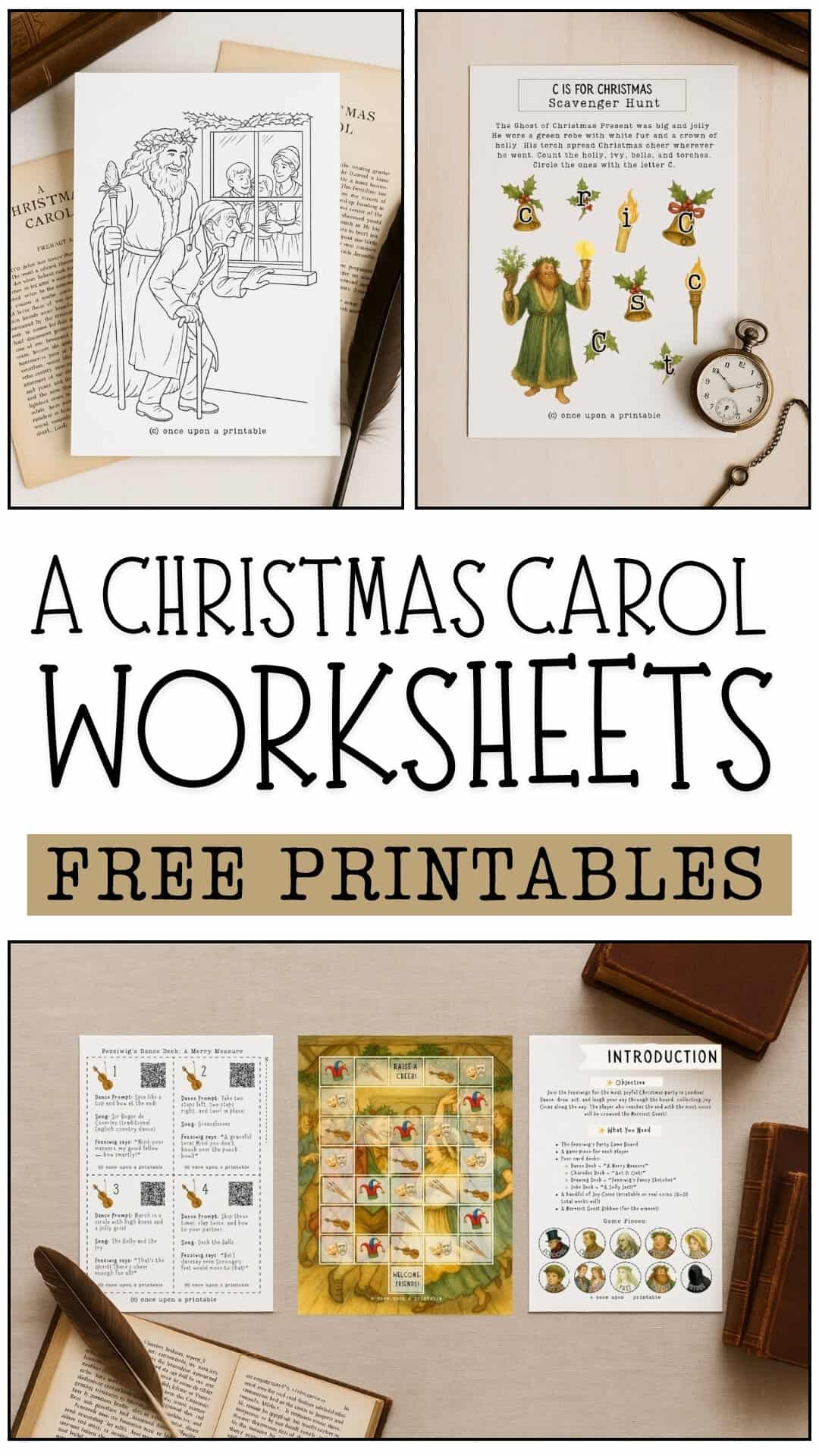 A Christmas Carol Worksheets (Free Printables) - Once Upon A Printable pertaining to A Christmas Carol Free Printable